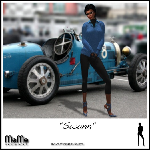 MoMo - Swann Sweater blue