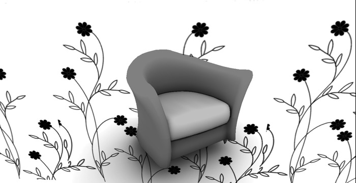 sillon mesh gris-gray mesh chair