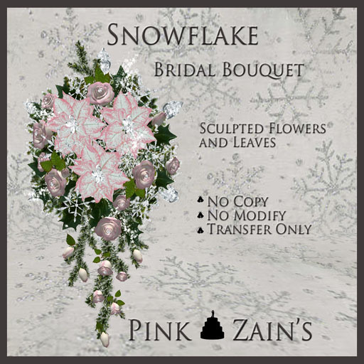 Snowflake Bridal Bouquet - Pink [Box]
