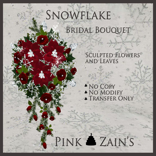 Snowflake Bridal Bouquet - Red [Box]