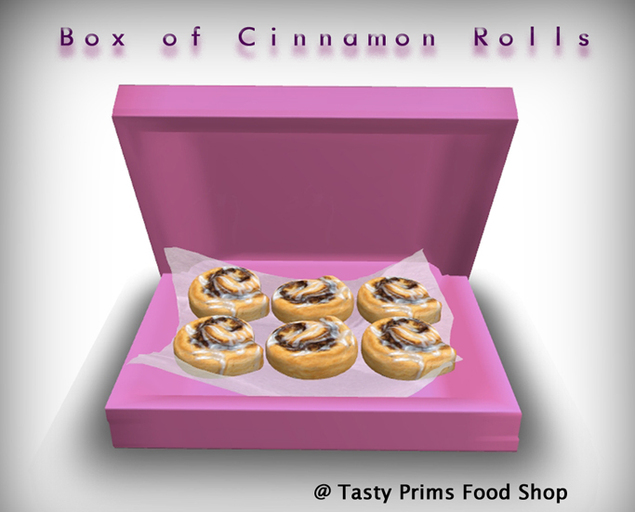 Box of Sculpted Cinnamon Rolls - dispenses cinnamon rolls