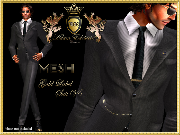 !AEC! Gold Label Suit Version 6 - Grey Wool Formal