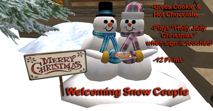 Welcoming Snowman Couple