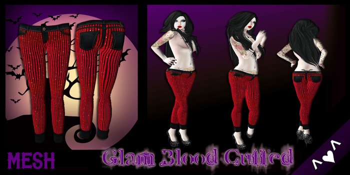 ^v^DRBC^v^Glam Blood Pinstripe Pants