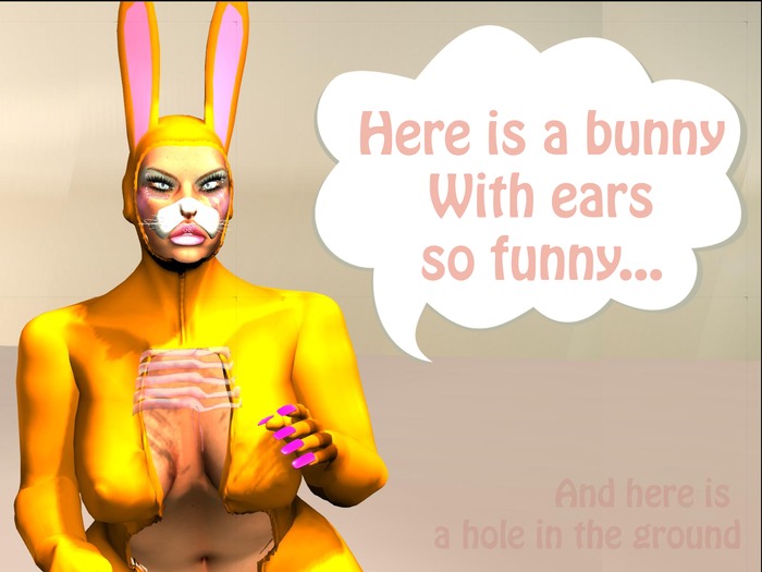 Female PLUS SIZE SEXY Mesh Avatar 0072,  DRESS pack 1 included!+BOOTS + " RABBIT " OUTFIT