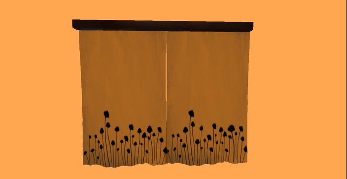 cortina marron