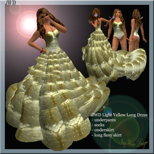 JWD Light Yellow long Dress