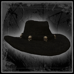 HAT - Western style Rocker - (unisex, black)