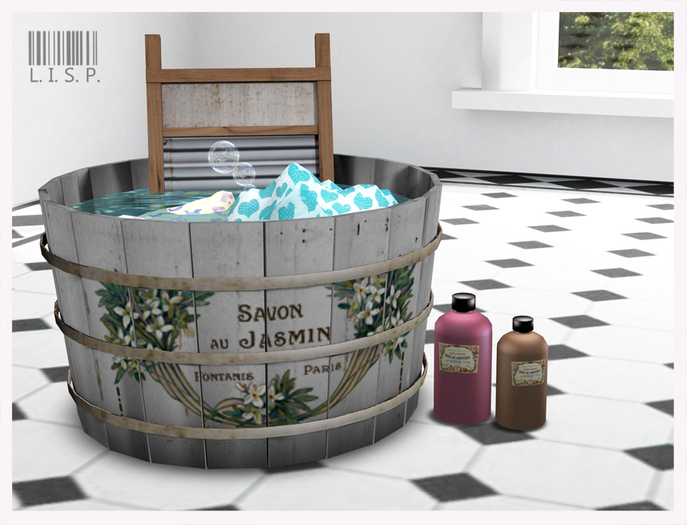 LISP - Mesh - Laundry Tub - White