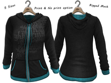 DN Mesh: Hoodie - BlackBlue