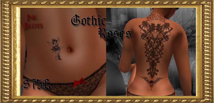 Ink Blots   Gothic Roses Tattoo 