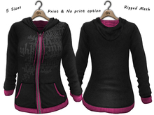 DN Mesh: Hoodie - BlackPink