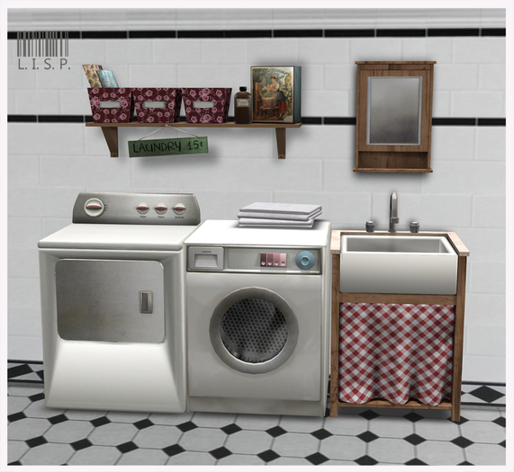 LISP - Mesh - Laundry Room Red 