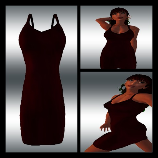 Daring Louise - rigged mesh Maroon Box