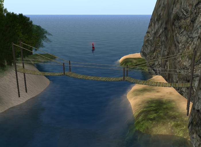 Bridge - 2m x 29m Texture Changable Straight Rope Bridge (v6)
