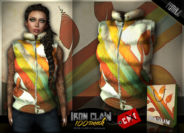 [IC] Rigged MESH Padded Vest .::Biodox::.FEMALE