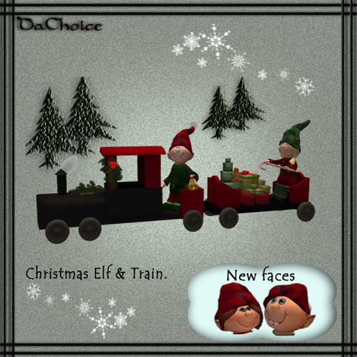 *DaChoice*-Christmas Elf & Gift Train.