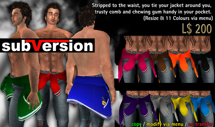subVersion - Wrapped Track-style Jacket in 11 colours