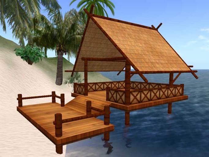 Tiki Beach Pavilion / Hut - Tahiti