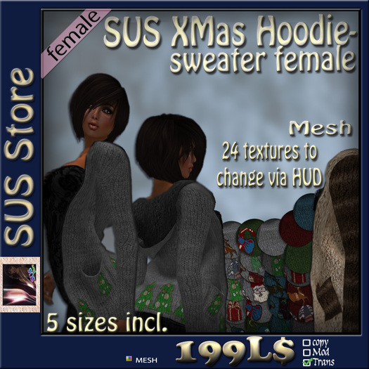 SUS Xmas Hoodiesweater female