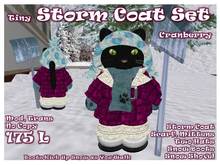 Tiny Storm Coat Set Cranberry