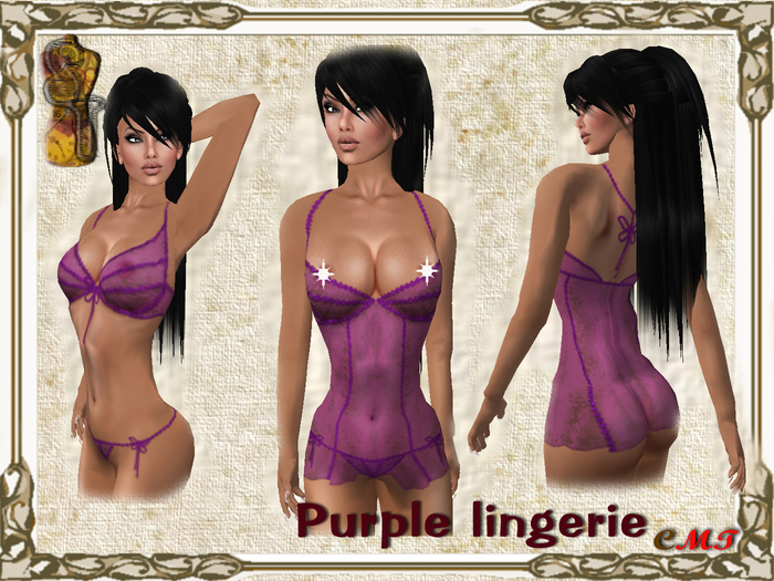 !Purple lingerie
