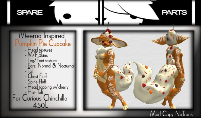 *LE* Meeroo Inspired Pumpkin Pie Cupcake Mod