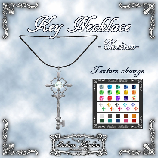 **SK**Key Necklace-Unisex-**