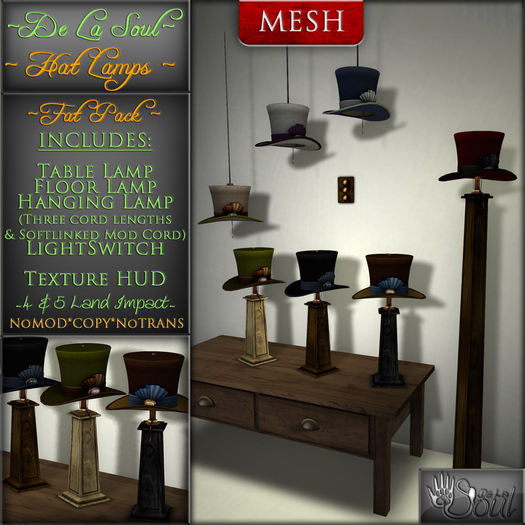 DLS~ Tophat Lamps - Full Pack