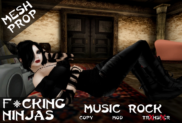 *FN* Music Rock Pose + Boom Box