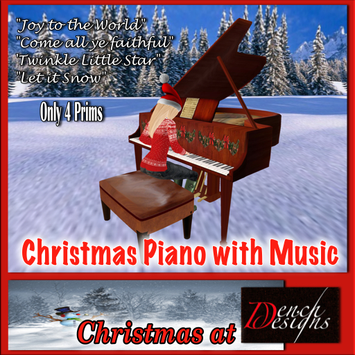 Christmas Piano by Dench Designs HALF PRICE SALE