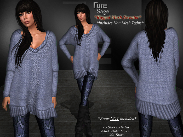 DE Designs - Rune - Sage - Blue *Mesh*