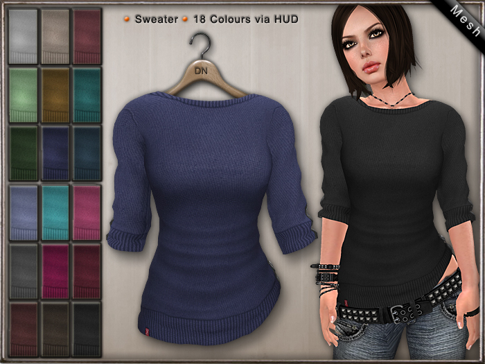DN Mesh Boatneck Sweater [DEMO]