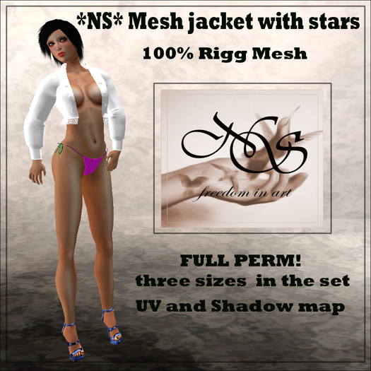 *NS* Mesh jacket with stars