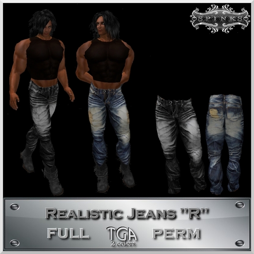 **SpInKs** Realistic Jeans "R" Template TGA