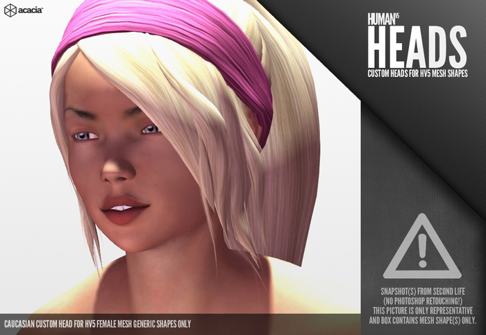 Horo - HV5 : Caucasian Head (Female)