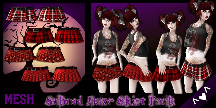 ^v^DRBC^v^School Daze: 4 Skirt Pack - PROMO