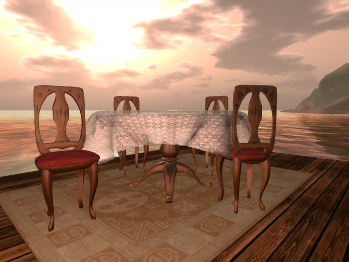 Victorian Dining Table w/cloth options