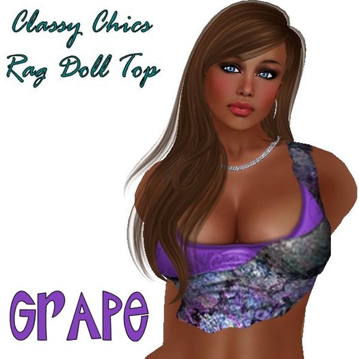 Classy Chics - Rag Doll Top - Grape