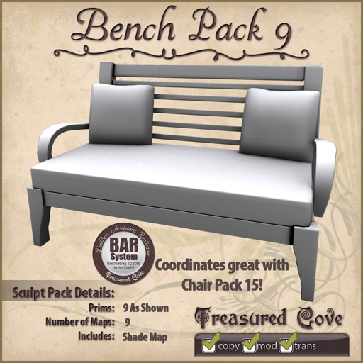 -TC- Bench Pack 9 Clearance Priced
