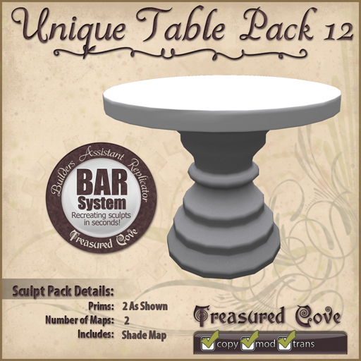 -TC- Unique Table Pack 12