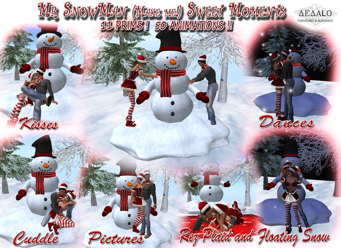 Mr SnowMan (Make me!) Sweet Moments - Cuddles, Pictures, Kisses, Dance - * SPECIAL PRICE Merry Christmas Promo *