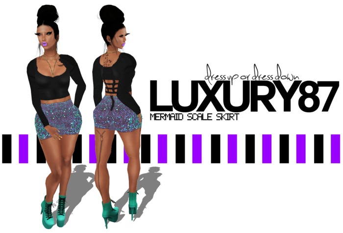 Luxury[87] - Mermaid Scale skirt