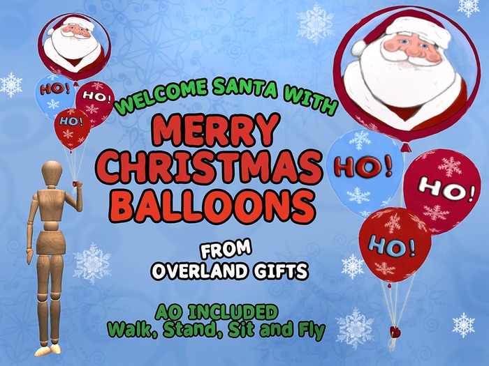 Merry Christmas Gift Balloons