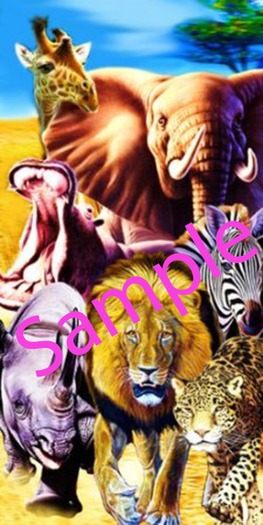 Beach Towel African Animals (boxed)