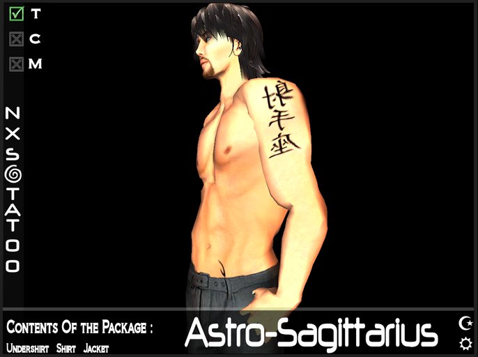 Astro-Sagittarius Men Tattoo : : : NXS TATOO : : :