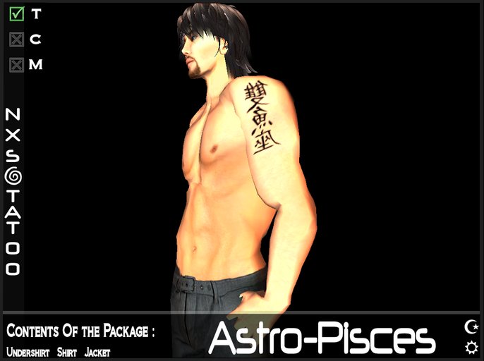 Astro-Pisces Men Tattoo : : : NXS TATOO : : :