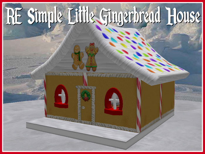 RE Simple Little Gingerbread House - Fun Holiday Home or Playhouse!