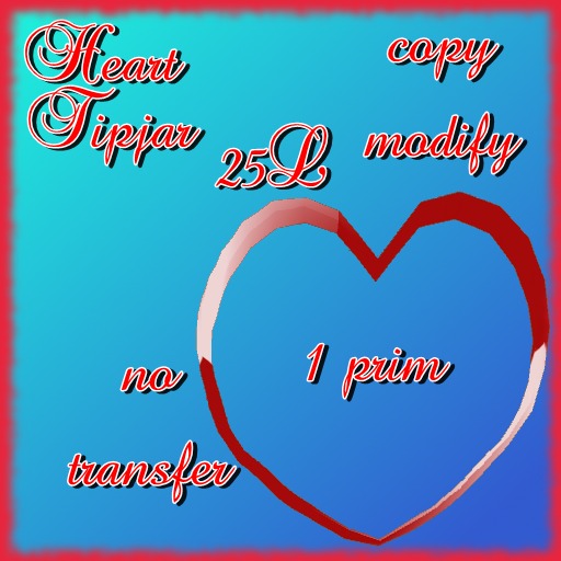 Rotating Heart Tipjar (red)