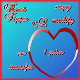 Rotating Heart Tipjar (red)